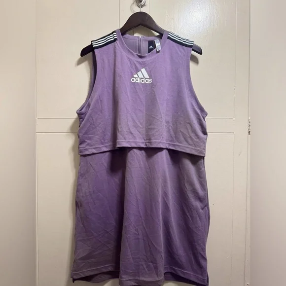 knee length dresses for ladies adidas Snake Mesh Dress Pink M main image 1